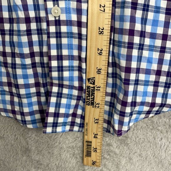NWOT Kirkland Signature Men's XL 17-17.5 Plaid Button-Up Long Sleeve Shirt - Picture 4 of 8